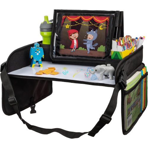 Toddler & Kids Travel Tray for Car Seats and Airplanes - Essential Lap Desk for Road Trips and Activities