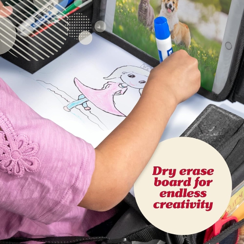 Toddler & Kids Travel Tray for Car Seats and Airplanes - Essential Lap Desk for Road Trips and Activities