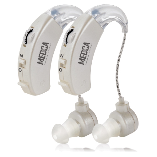 MEDCA  Behind The Ear Sound Amplifier - Bte Hearing Ear Amplification Device And Digital Sound Enhancer Psad for The Hard Of Hearing, Noise Reducing