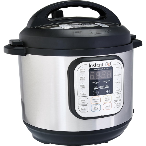 Autocuiseur électrique 7-en-1 Duo d'Instant Pot, mijoteuse, cuiseur à riz, cuiseur à vapeur, sauteuse yaourtière, chauffe-biberon et stérilisateur,
