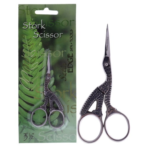 SATIN EDGE  Stork Scissors - By for Unisex - 3.5 Inch Scissors In Silver