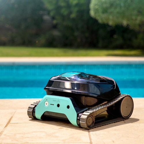 Dolphin Liberty 200 Cordless Robotic Pool Vacuum Cleaner — Simple Inductive Charging — Wall Climbing Capabilities — Ideal for Above and In-Ground