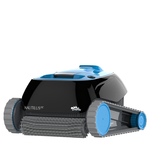 Dolphin Nautilus CC Robotic Pool Vacuum Cleaner — Wall Climbing Capability — Powerful Active Scrubbing Brush — Ideal for Above/In-Ground Pools up to