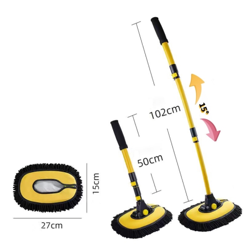 axGear Car Wash Brush Mop with Long Handle Microfiber Cleaning Broom Kit Tool