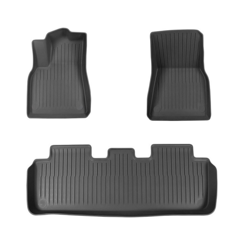 Le tapis de sol surélevé d'axGear résiste aux intempéries pour la housse complète Model y de Tesla, 3 pièces de boue à la saleté