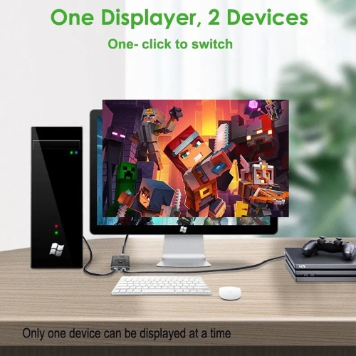 axGear HDMI Splitter / HDMI Switch 2 Port Bi- direction 4K Ultra HD 1 in 2 out / 2 in 1 out