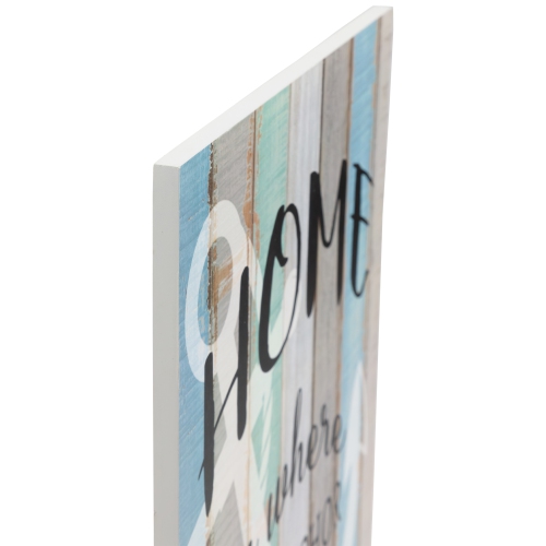 16" Home is Where the Anchor Drops Wall Sign