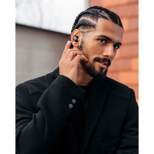 Écouteurs boutons 100 % sans fil à suppression du bruit Momentum 4 de Sennheiser - Graphite noir