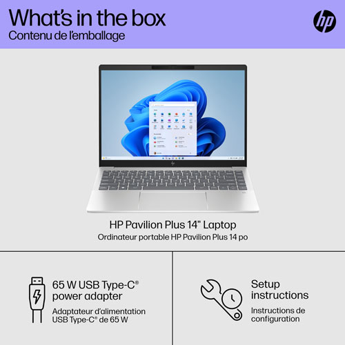 HP Pavilion Plus 14" Laptop (Intel Core Ultra 5 with Intel Evo/16GB RAM/1TB SSD)
