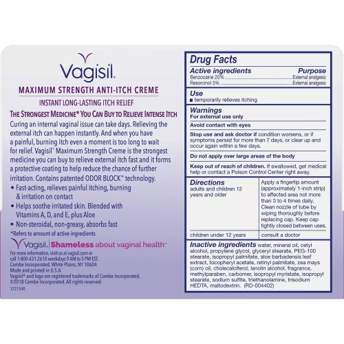 Vagisil Maximum Strength Feminine Anti-Itch Cream - 1oz, 2-Pack