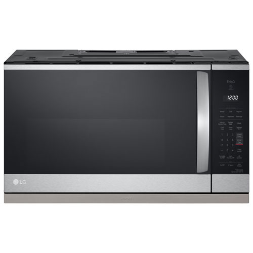 Open Box - LG Over-The-Range Microwave 2.1 Cu. Ft. - PrintProof Stainless Steel - Scratch & Dent