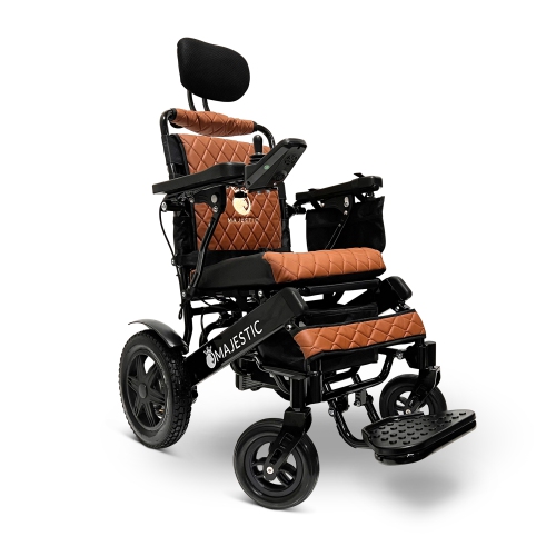 MAJESTIC  Iq-9000 Airline Approved Luxury Electric Wheelchair | Auto Recline, Lcd Joystick, Foldable, Up to 30 Km Range, Ultra-Light | 20’’ Seat