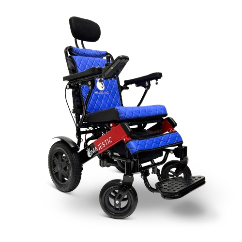 MAJESTIC  Iq-9000 Airline Approved Luxury Electric Wheelchair | Auto Recline, Lcd Joystick, Foldable, Up to 30 Km Range, Ultra-Light | 20’’ Seat