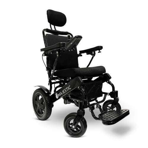 Image 1 de 6.. MAJESTIC IQ-9000 Airline Approved Luxury Electric Wheelchair | Auto Recline, LCD Joystick, Foldable, Up to 30 KM Range, Ultra-Light | 17’’ Seat