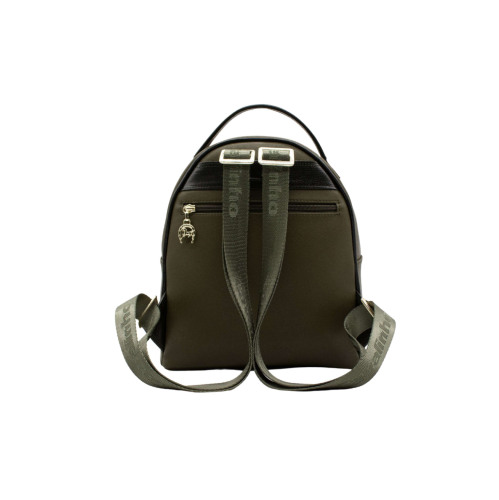 Cavalinho Grace Backpack Dark Olive Green / Beige - Leather and Canvas