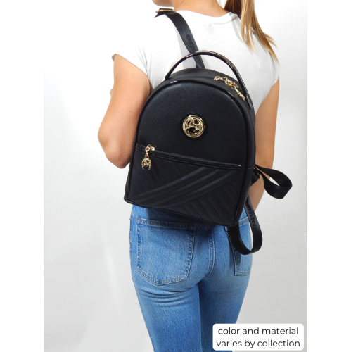 Cavalinho Honor Backpack Black - Leather and Canvas