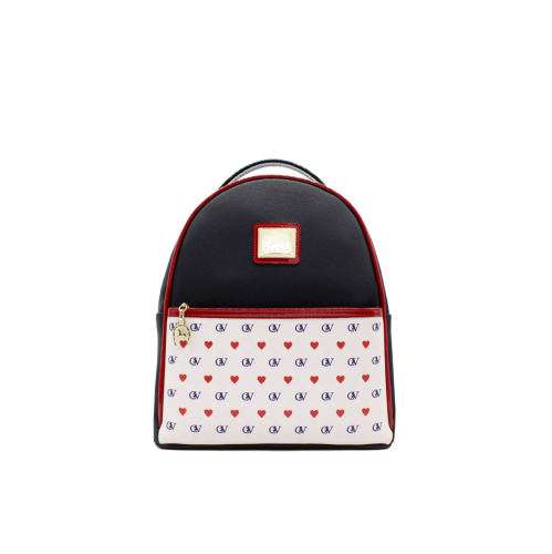 Cavalinho Limited Edition Love Yourself Backpack Navy / White / Red - Leather and Canvas