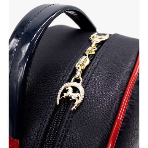 Cavalinho Limited Edition Love Yourself Backpack Navy / White / Red - Leather and Canvas