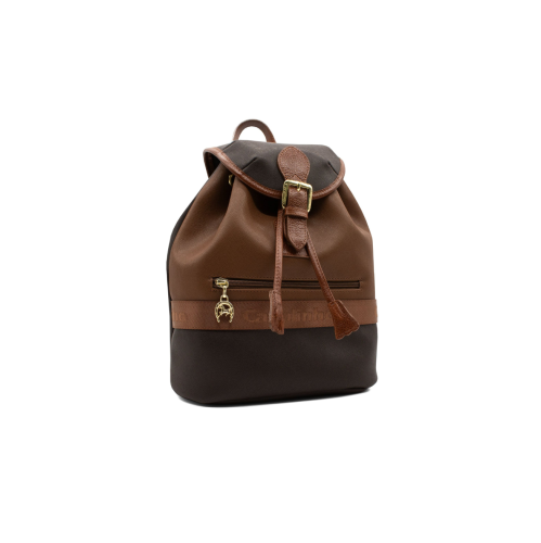 Cavalinho Club for Her Backpack Brown / SaddleBrown - Leather and Canvas