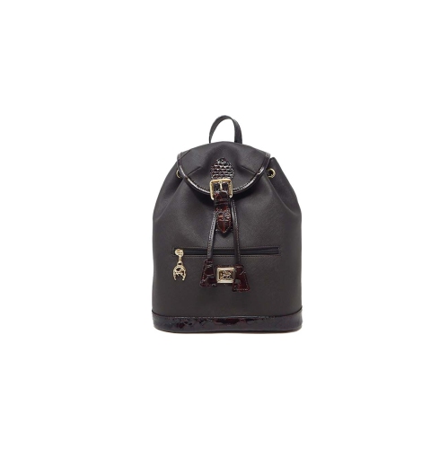 Cavalinho Cherry Blossom Backpack Brown - Leather and Canvas