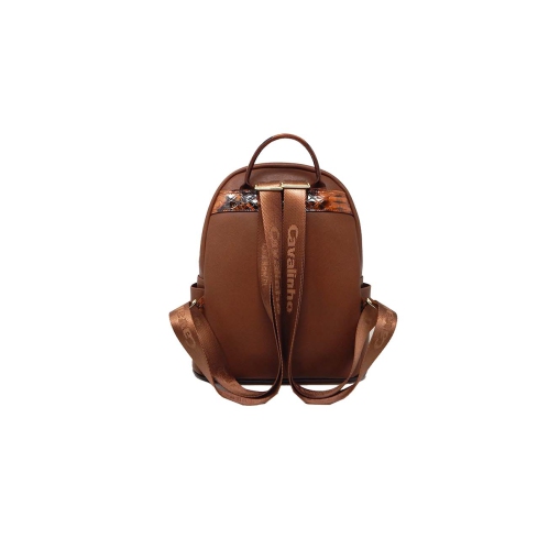 Cavalinho Cherry Blossom Backpack Saddle Brown - Leather and Canvas