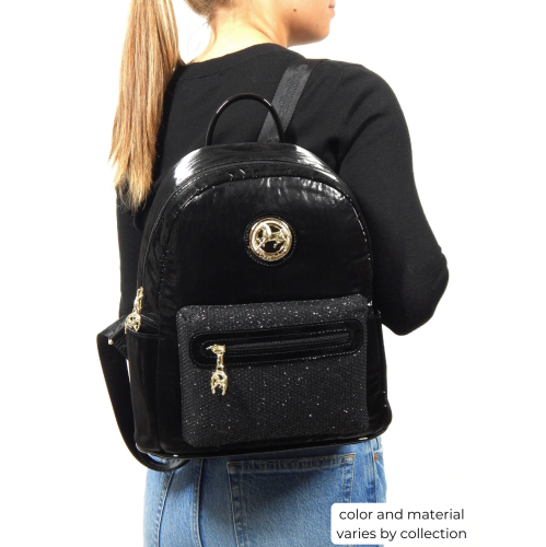 Cavalinho Cherry Blossom Backpack Saddle Brown - Leather and Canvas