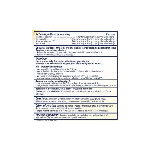 AZO Yeast Plus Dual Relief, Yeast Infection + Vaginal Symptom Relief - 60ct, 2-Pack