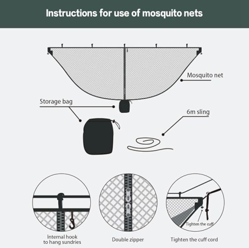 Snugpak® Hammock Net | Hammock Insect Net, Camping Mosquito Net 360° Protection