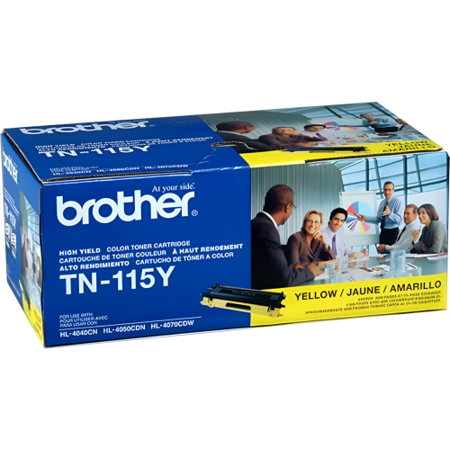 ** 365 DAYS WARRANTY **/ Brother TN-115Y, TN115Y. Yellow High-Yield Original Toner Cartridge, For: Brother DCP-9040MFC-9840 to By AZX-DEALS CANADA