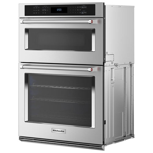 Kitchenaid 30" 6.4 Cu. Ft. Combination True Convection Electric Wall Oven -Stainless Steel