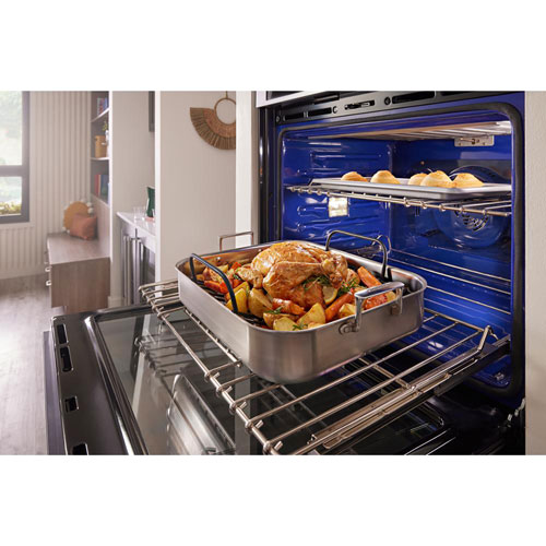 Kitchenaid 30" 6.4 Cu. Ft. Combination True Convection Electric Wall Oven -Stainless Steel