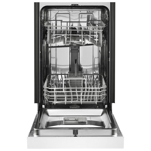 Whirlpool 18" 50dB Built-In Dishwasher with Stainless Steel Tub & Third Rack - White