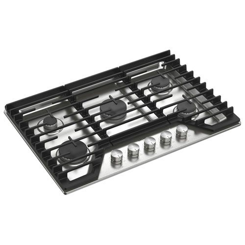 Surface de cuisson au gaz à 5 brûleurs de 30 po de Whirlpool - Acier inoxydable