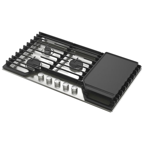 Whirlpool 36" 5-Burner Gas Cooktop - Stainless Steel