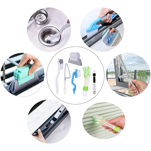 axGear 6PCS Window Groove Cleaning Brush
