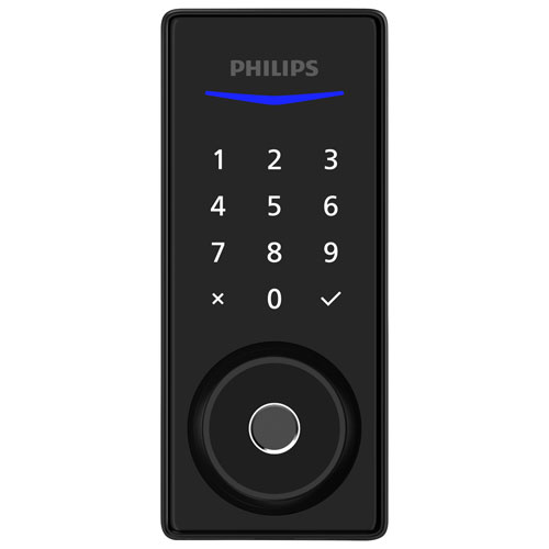 Philips 1000 Fingerprint Touchscreen Smart Deadbolt Lock - Matte Black