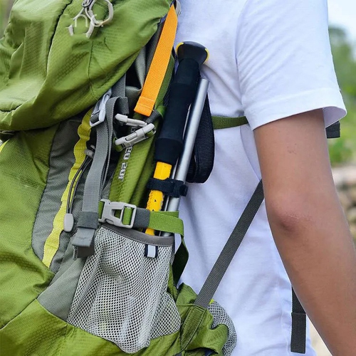 Bâton de randonnée réglable en aluminium pliable avec canne de randonnée d'axGear