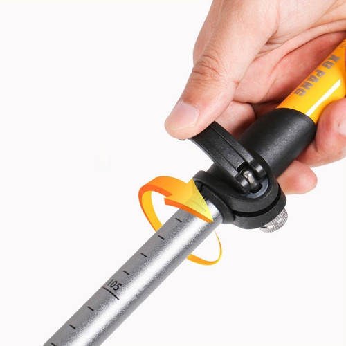 Bâton de randonnée réglable en aluminium pliable avec canne de randonnée d'axGear