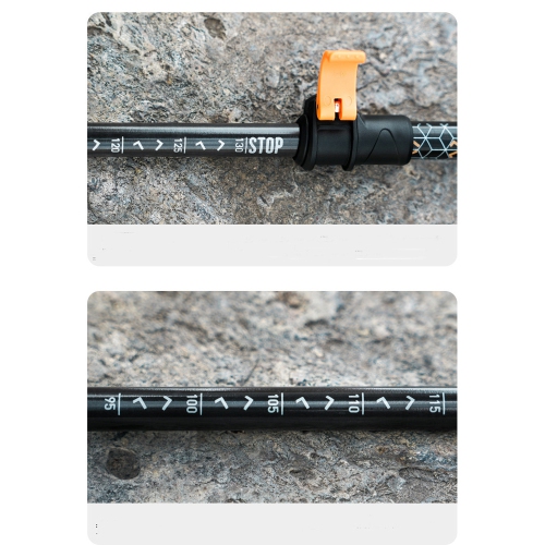 axGear Trekking Pole Adjustable Hiking Stick Collapsible Walking Cane Carbon Fiber