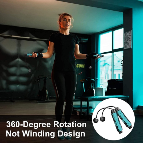 axGear Ropeless Jump Rope Weight Adjustable Fitness Workout Sport Skipping Cordless