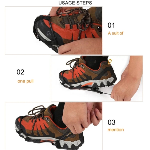 axGear Ice Cleats Spikes Winter Snow Grips for Shoes and Boots Ice Walk