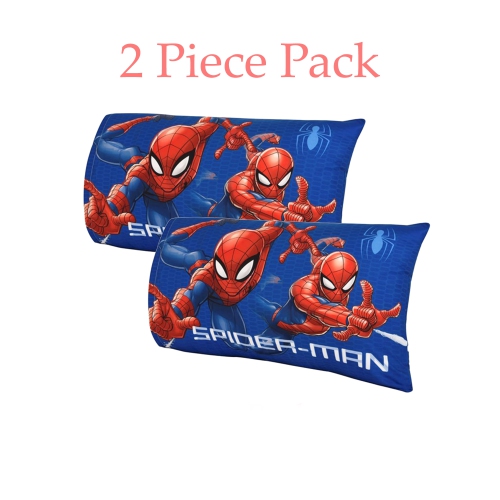 MARVEL  Spider-Man Child Pillowcase Standard Size - 20 X 30 Inch for Kids [2 Piece Pillowcase Only]