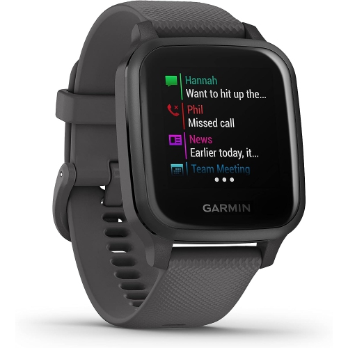 Refurbished - Garmin Venu Sq, GPS Smartwatch with Bright Touchscreen Display