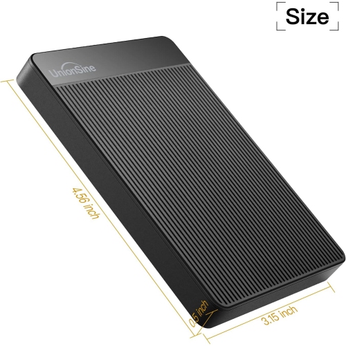 UnionSine 1TB Ultra Slim Portable External Hard Drive USB3.0 HDD Storage for PC,Mac, Desktop, Laptop
