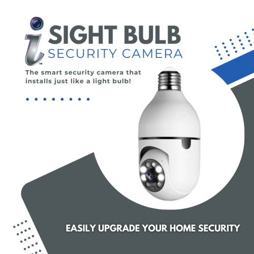 i Sight Bulb Indoor/Outdoor Wi-Fi HD Security Camera - White