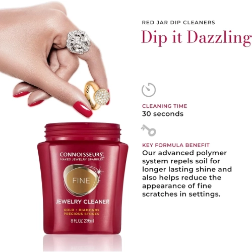 Nettoyant à bijoux CONNAISSEURS, 8 oz liq. - Doré, paquet de 1