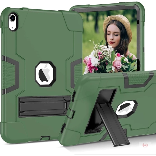 KEEGUARD  Ipad 10Th Generation Case 2022 - Kickstand Shockproof Heavy Duty Hybrid Hard PC Cover - Anti-Slip Rugged Protective Tablet Case for Ipad