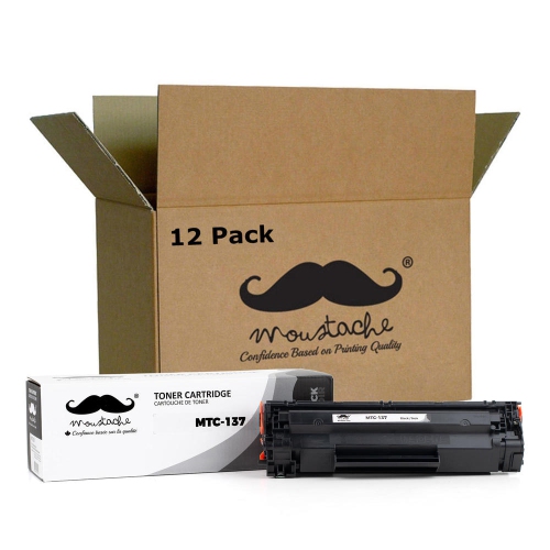 Canon 137 9435B001 Compatible Black Toner Cartridge - Moustache® - 12/Pack