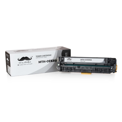 Remanufactured HP 304A CC530A Black Toner Cartridge - Moustache® - 1/Pack
