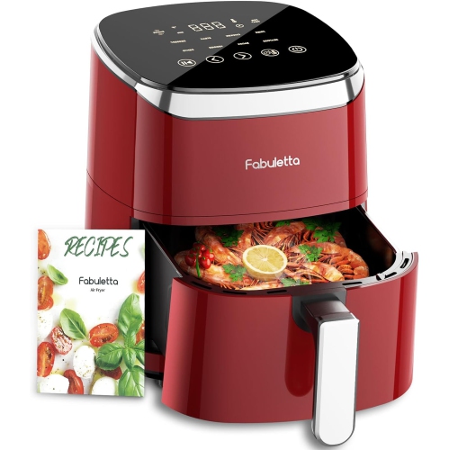 Air Fryer, Fabuletta 9 Customizable Smart Cooking Programs Compact 4QT ...